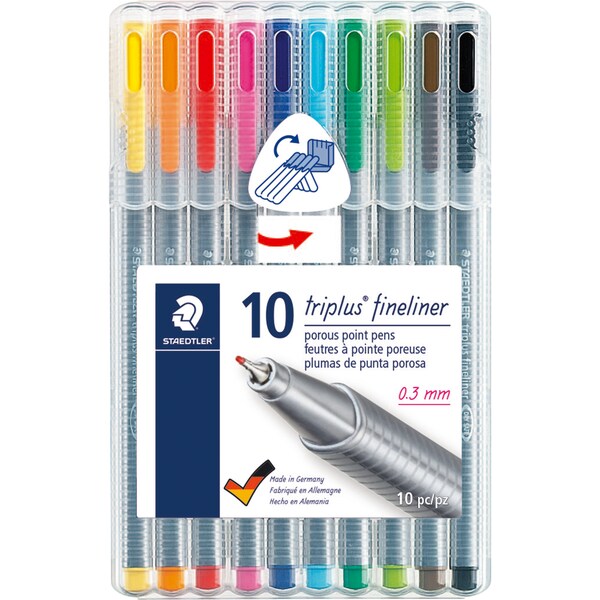 Staedtler Triplus Fineliner (10 Pack)